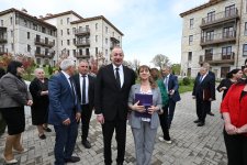 President Ilham Aliyev, First Lady Mehriban Aliyeva attend opening of first residential complex, meet with residents in Shusha (PHOTO/VIDEO)