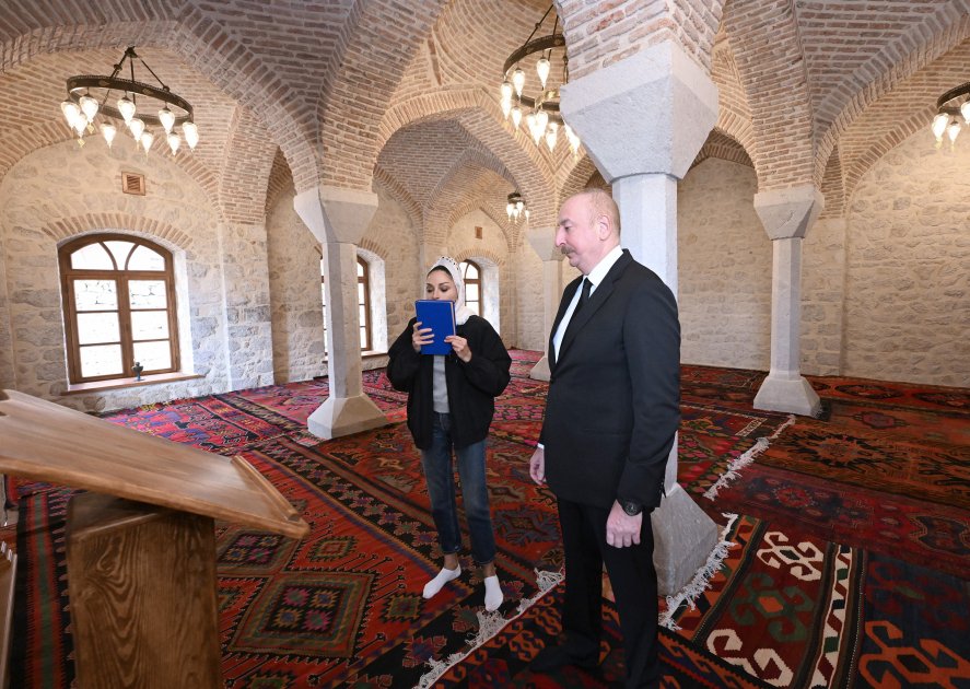 President Ilham Aliyev,  First Lady Mehriban Aliyeva attend inauguration of Mamayi Mosque in Shusha (PHOTO/VIDEO)