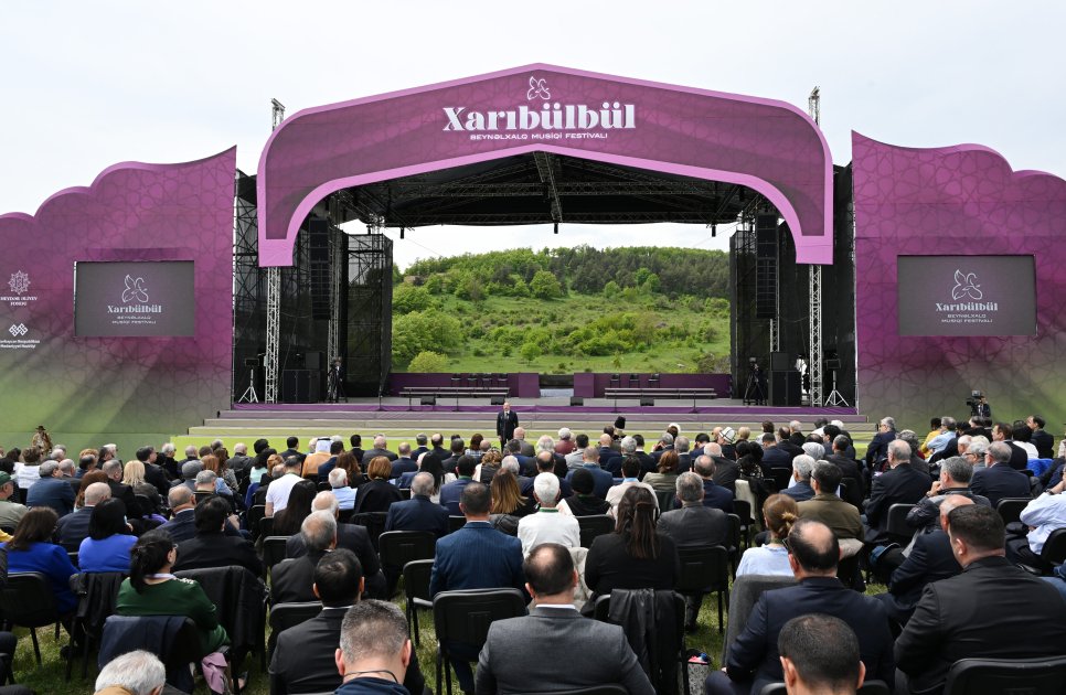 President Ilham Aliyev, First Lady Mehriban Aliyeva attend opening of 7th Kharibulbul Int'l Music Festival in Shusha (PHOTO/VIDEO)