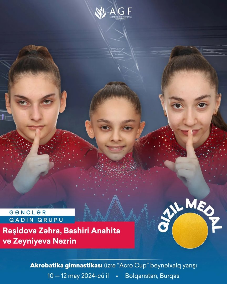 Azerbaijani gymnasts win four medals at World Cup in Bulgaria (PHOTO)