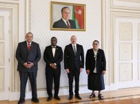 President Ilham Aliyev receives Tuvalu Governor-General, Tonga's PM, Bahamas FM (PHOTO/VIDEO)