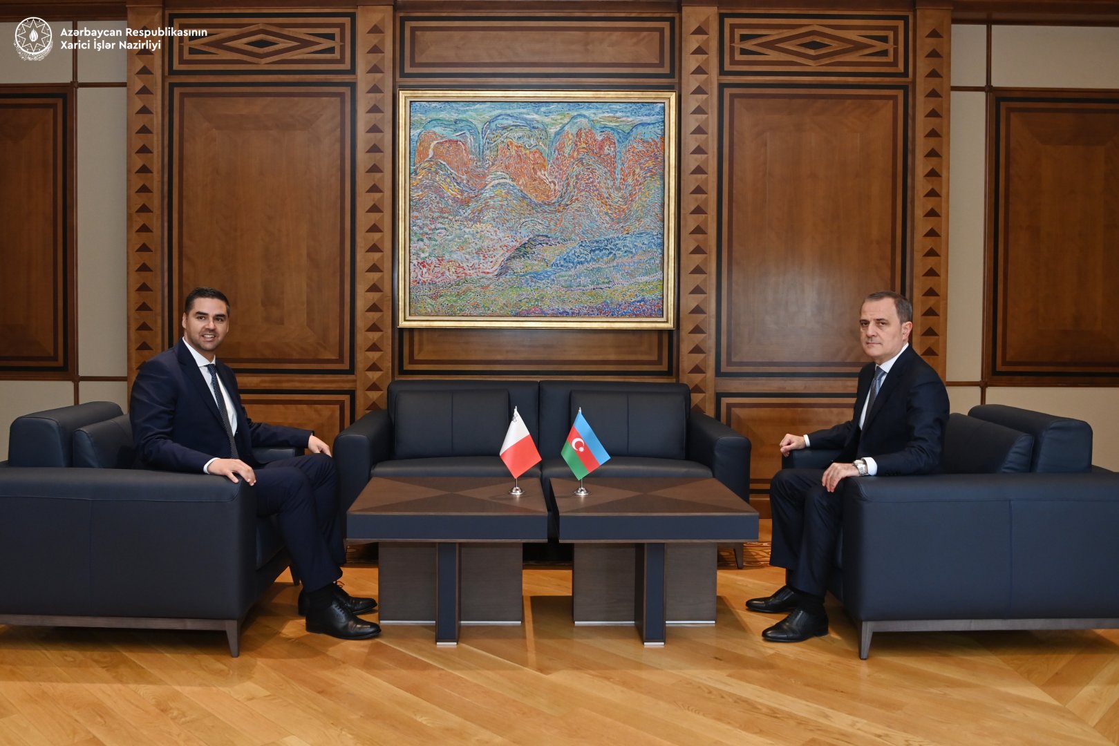 Azerbaijani FM, OSCE Chair-in-Office hold expanded meeting (PHOTO)