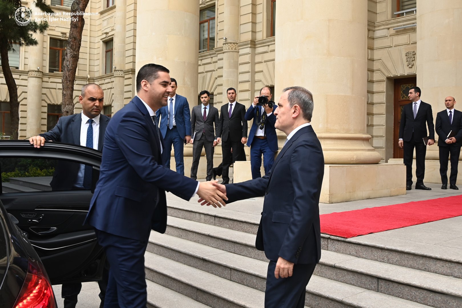 Azerbaijani FM, OSCE Chair-in-Office hold expanded meeting (PHOTO)