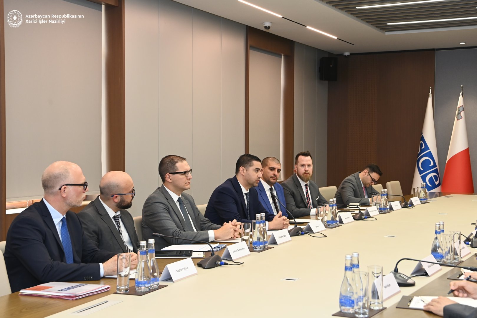 Azerbaijani FM, OSCE Chair-in-Office hold expanded meeting (PHOTO)