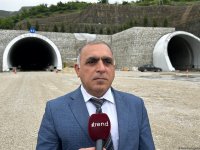 Media reps view Azerbaijan's Ahmadbayli-Fuzuli-Shusha highway building progress (PHOTO)