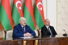 President Ilham Aliyev, President Aleksandr Lukashenko make press statements (PHOTO/VIDEO)