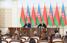 President Ilham Aliyev, President Aleksandr Lukashenko make press statements (PHOTO/VIDEO)