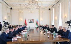 President Ilham Aliyev, President Aleksandr Lukashenko hold expanded meeting (PHOTO/VIDEO)
