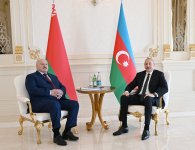 President Ilham Aliyev, President Aleksandr Lukashenko hold one-on-one meeting (PHOTO/VIDEO)
