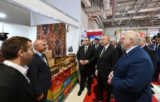 President Ilham Aliyev, President of Belarus familiarized themselves with Caspian Agro and InterFood Azerbaijan exhibitions (PHOTO/VIDEO)