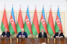 Azerbaijan, Belarus sign documents (PHOTO/VIDEO)