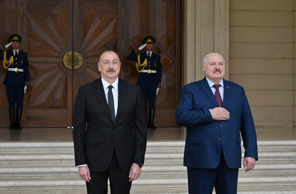 Baku hosts official welcome ceremony for President of Belarus (PHOTO/VIDEO)