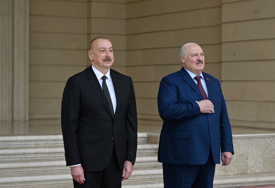 Baku hosts official welcome ceremony for President of Belarus (PHOTO/VIDEO)