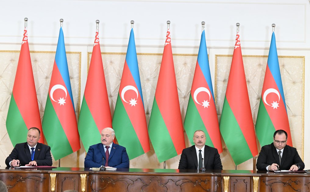 Azerbaijan, Belarus sign documents (PHOTO/VIDEO)