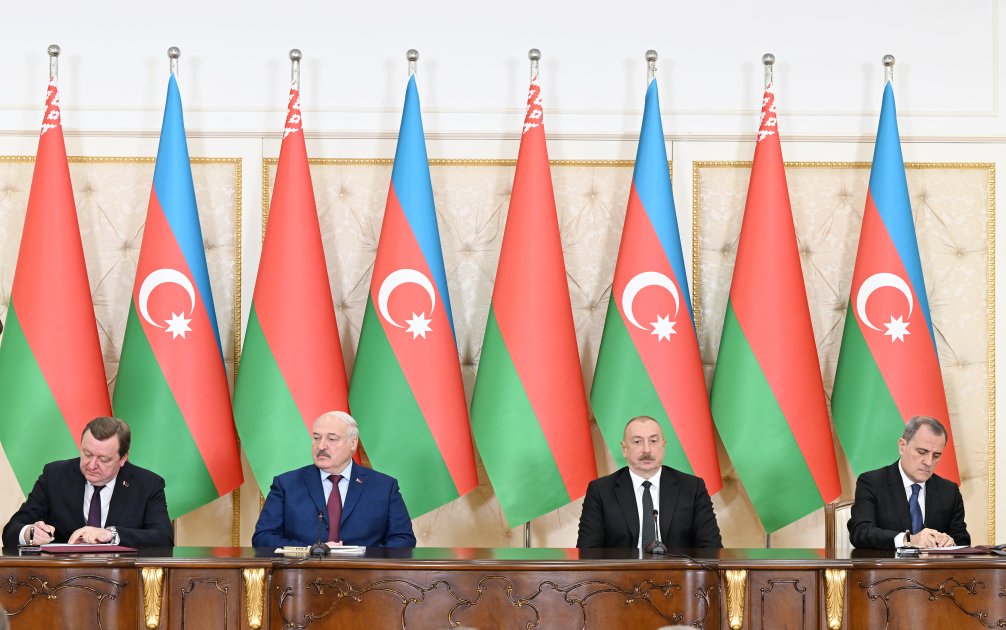 Azerbaijan, Belarus sign documents (PHOTO/VIDEO)