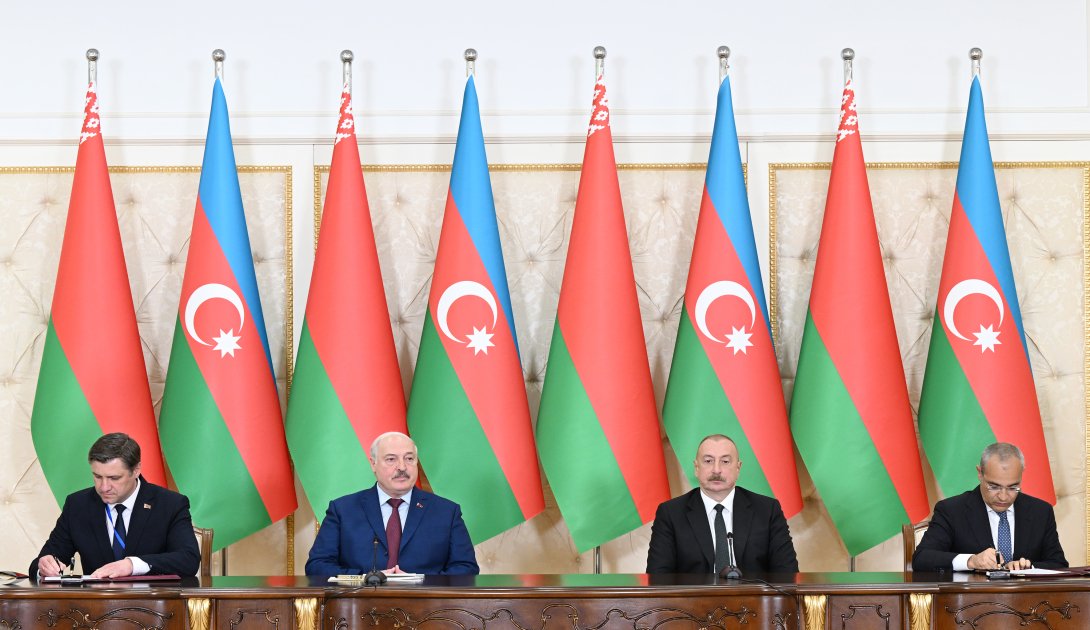 Azerbaijan, Belarus sign documents (PHOTO/VIDEO)