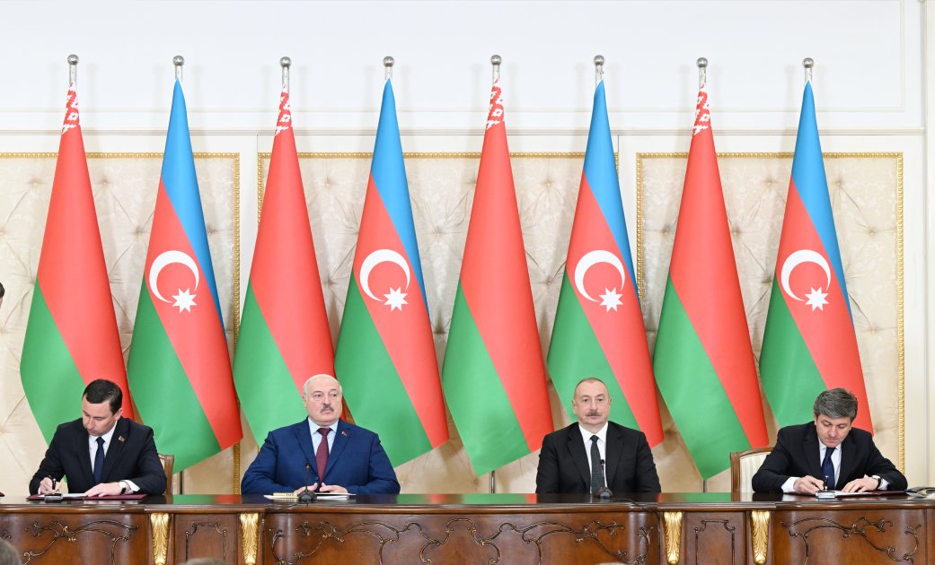 Azerbaijan, Belarus sign documents (PHOTO/VIDEO)