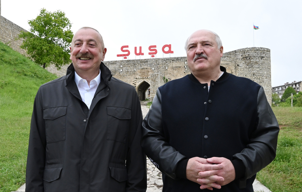 President Ilham Aliyev, President Aleksandr Lukashenko visit Shusha city (PHOTO/VIDEO)