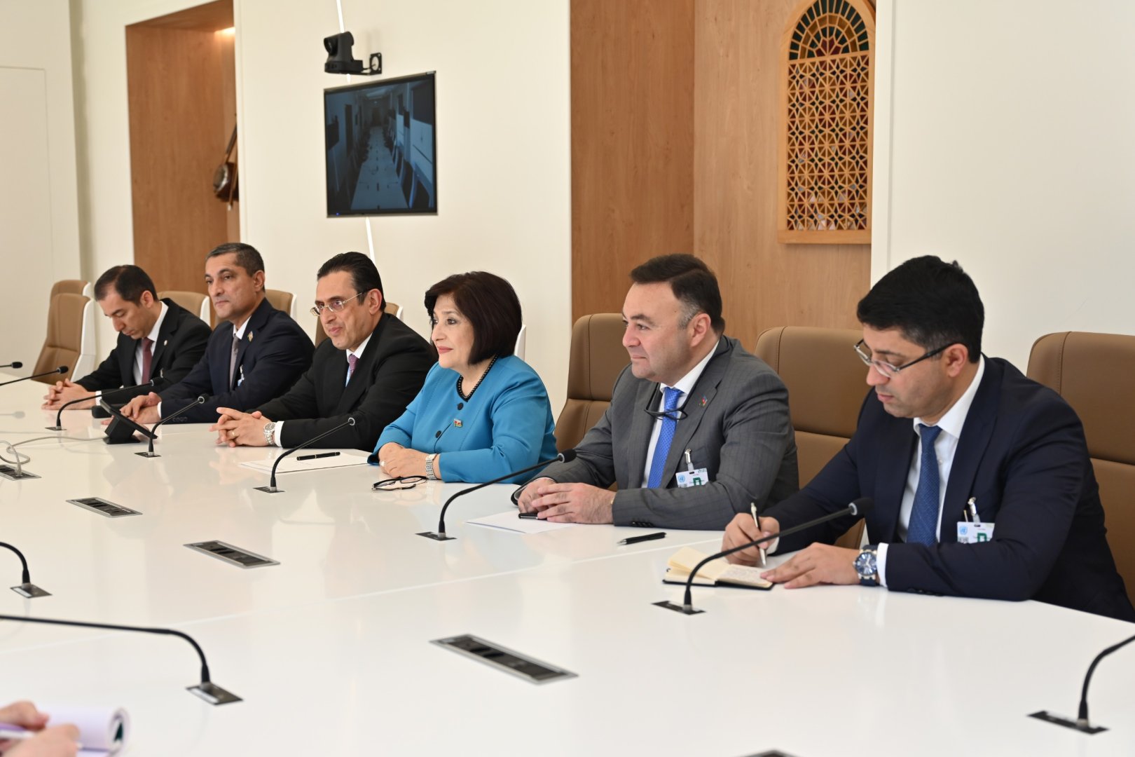 Azerbaijani parliament speaker briefs UN Geneva's Director-General on COP29 (PHOTO)