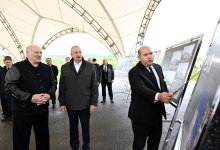President Ilham Aliyev, President Aleksandr Lukashenko visit devastated areas of Fuzuli city, review city master plan (PHOTO/VIDEO)