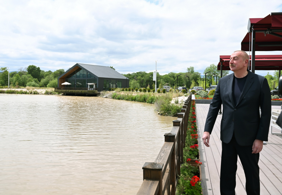 President Ilham Aliyev, First Lady Mehriban Aliyeva participate in opening of Aghali hotel in Zangilan district (PHOTO/VIDEO)