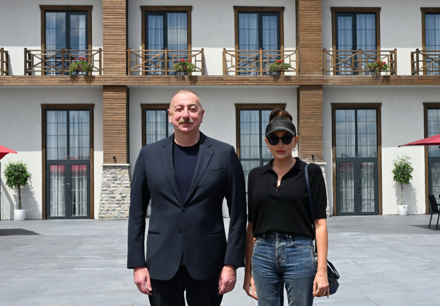 President Ilham Aliyev, First Lady Mehriban Aliyeva participate in opening of Aghali hotel in Zangilan district (PHOTO/VIDEO)