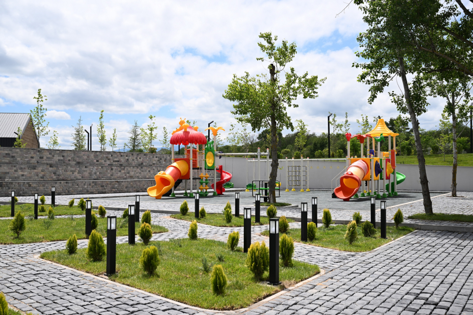 President Ilham Aliyev, First Lady Mehriban Aliyeva participate in opening of Aghali hotel in Zangilan district (PHOTO/VIDEO)