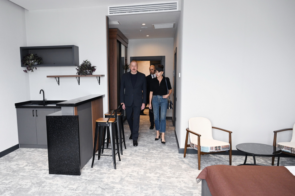 President Ilham Aliyev, First Lady Mehriban Aliyeva participate in opening of Aghali hotel in Zangilan district (PHOTO/VIDEO)