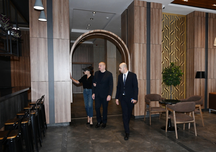 President Ilham Aliyev, First Lady Mehriban Aliyeva participate in opening of Aghali hotel in Zangilan district (PHOTO/VIDEO)