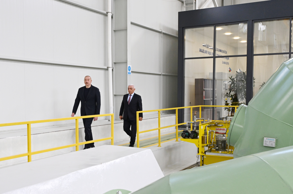 President Ilham Aliyev participates in inauguration of Zangilan, Shayifli hydroelectric power plants (PHOTO/VIDEO)