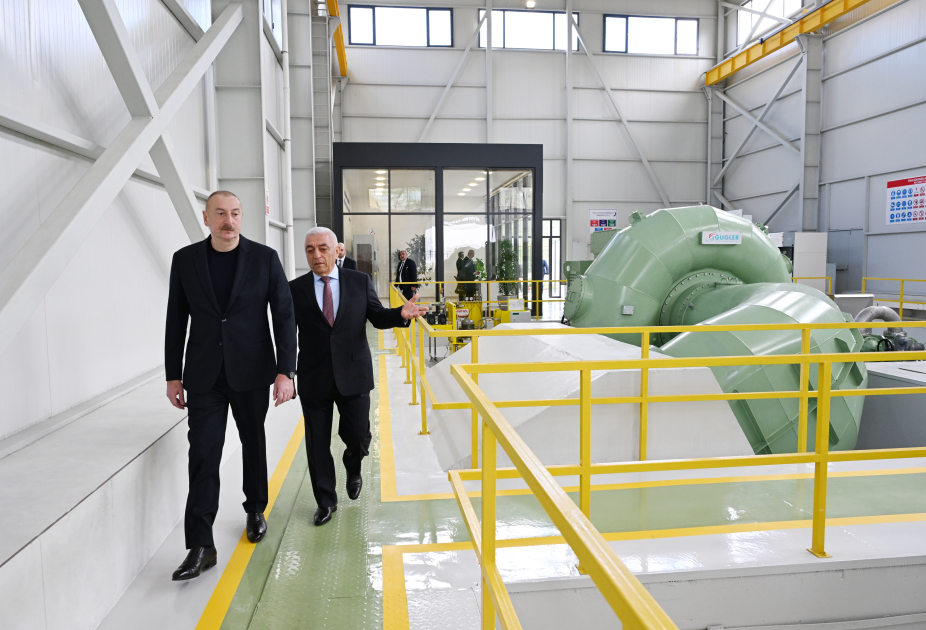 President Ilham Aliyev participates in inauguration of Zangilan, Shayifli hydroelectric power plants (PHOTO/VIDEO)