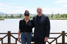 President Ilham Aliyev, First Lady Mehriban Aliyeva participate in opening of Aghali hotel in Zangilan district (PHOTO/VIDEO)