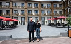 President Ilham Aliyev, First Lady Mehriban Aliyeva participate in opening of Aghali hotel in Zangilan district (PHOTO/VIDEO)