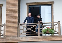 President Ilham Aliyev, First Lady Mehriban Aliyeva participate in opening of Aghali hotel in Zangilan district (PHOTO/VIDEO)