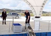 President Ilham Aliyev lays foundation stone for village of Mashanli in Jabrayil district (PHOTO/VIDEO)