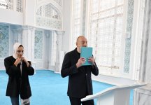 President Ilham Aliyev, First Lady Mehriban Aliyeva attend inauguration of Zangilan Mosque (PHOTO/VIDEO)