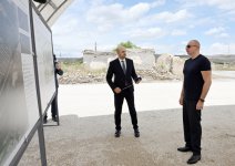 President Ilham Aliyev lays foundation stone for Karhulu village in Jabrayil district (PHOTO/VIDEO)