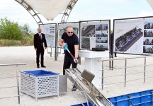 President Ilham Aliyev lays foundation stone of Sarijalli village in Jabrayil district (PHOTO/VIDEO)