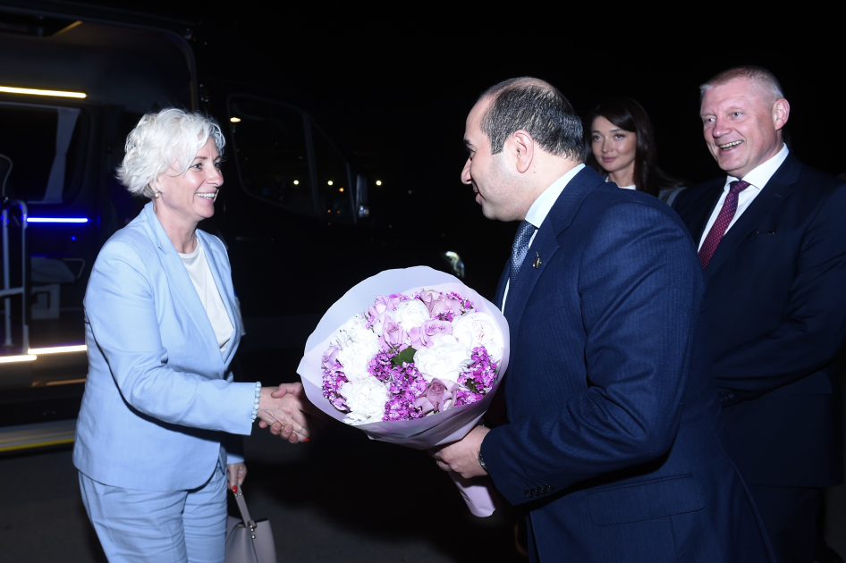 Chair of Latvian Parliament arrives in Azerbaijan on official visit (PHOTO)