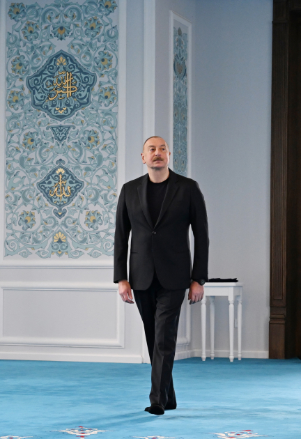 President Ilham Aliyev, First Lady Mehriban Aliyeva attend inauguration of Zangilan Mosque (PHOTO/VIDEO)