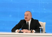 President Ilham Aliyev, President Ebrahim Raisi attend ceremony to commission "Khudafarin" hydroelectric complex and inaugurate "Giz Galasi" hydroelectric complex (PHOTO/VIDEO)