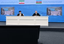 President Ilham Aliyev, President Ebrahim Raisi attend ceremony to commission "Khudafarin" hydroelectric complex and inaugurate "Giz Galasi" hydroelectric complex (PHOTO/VIDEO)