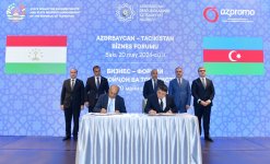 Tajikistan, Azerbaijan sign number of documents on cooperation (PHOTO)
