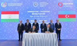 Tajikistan, Azerbaijan sign number of documents on cooperation (PHOTO)