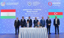 Tajikistan, Azerbaijan sign number of documents on cooperation (PHOTO)