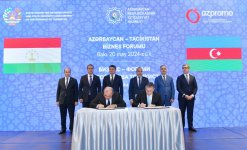 Tajikistan, Azerbaijan sign number of documents on cooperation (PHOTO)