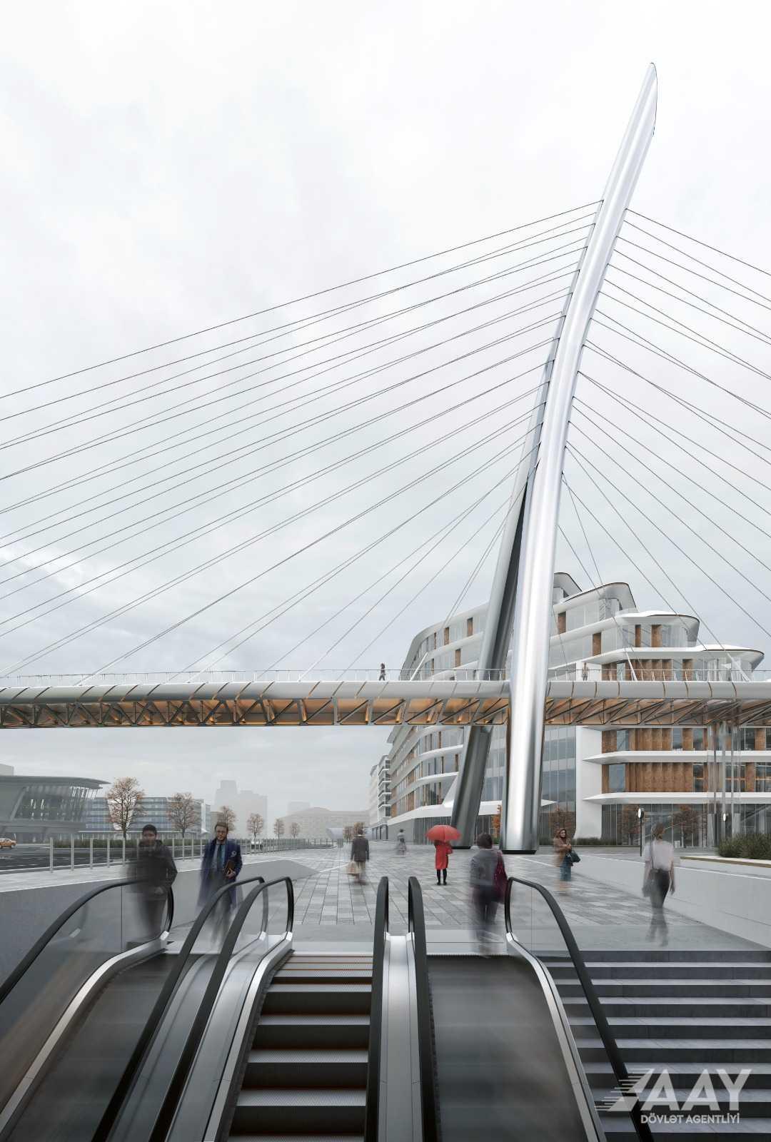 Azerbaijan's Baku sees construction of unique pedestrian bridge (PHOTO)