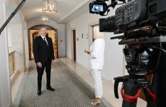 President Ilham Aliyev interviewed by Euronews (PHOTO/VIDEO)