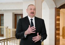 President Ilham Aliyev interviewed by Euronews (PHOTO/VIDEO)