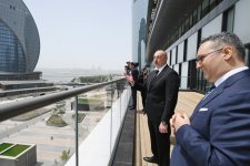 President Ilham Aliyev, First Lady Mehriban Aliyeva participate in presentation of Crescent Bay project and opening of Crescent Mall (PHOTO/VIDEO)